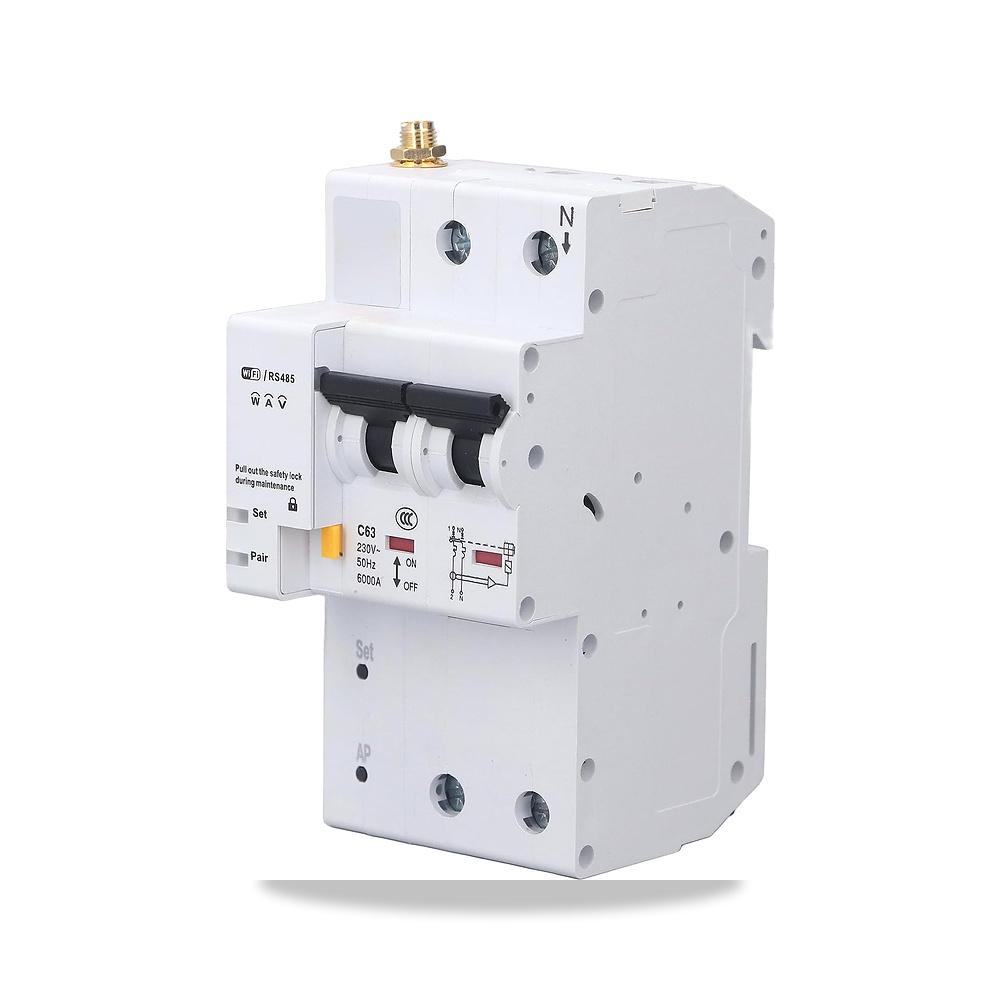 صورة منتج قاطع دائرة كهربائية، دارة ذكي ABS 2P تيار متردد 230 فولت 50Hz مع تطبيق وتحكم صوتي، حماية من الحمل الزائد - كود الصنف reemco-2027-1800284 - ماركة يباع من خلال reemco - توريد وتصوير حصري لشركة ريمكو القابضة السعودية