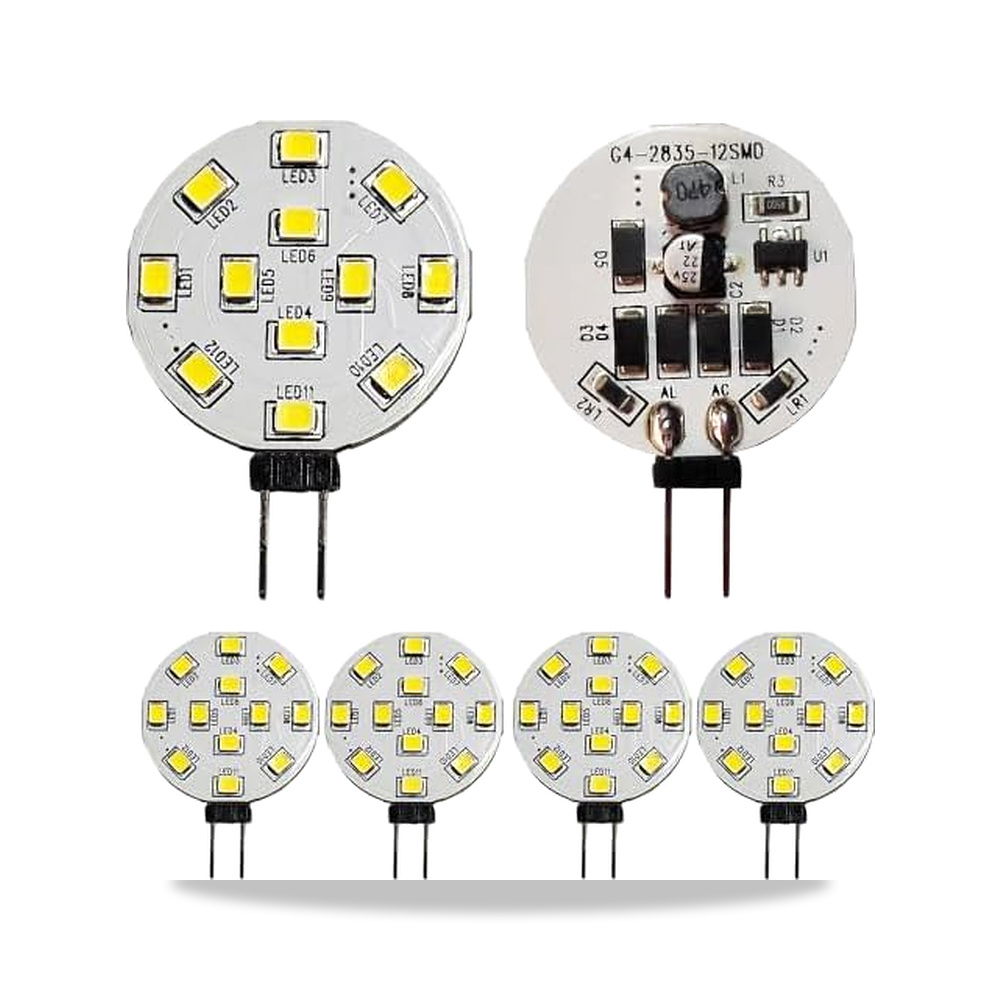صورة منتج مصباح LED G4، مكافئ هالوجين 20 واط، 250 لومن، تيار متردد 12-24 فولت متردد/تيار مستمر، 2 واط ثنائي الدبوس جيه - كود الصنف reemco-2027-1802547 - ماركة يباع من خلال reemco - توريد وتصوير حصري لشركة ريمكو القابضة السعودية