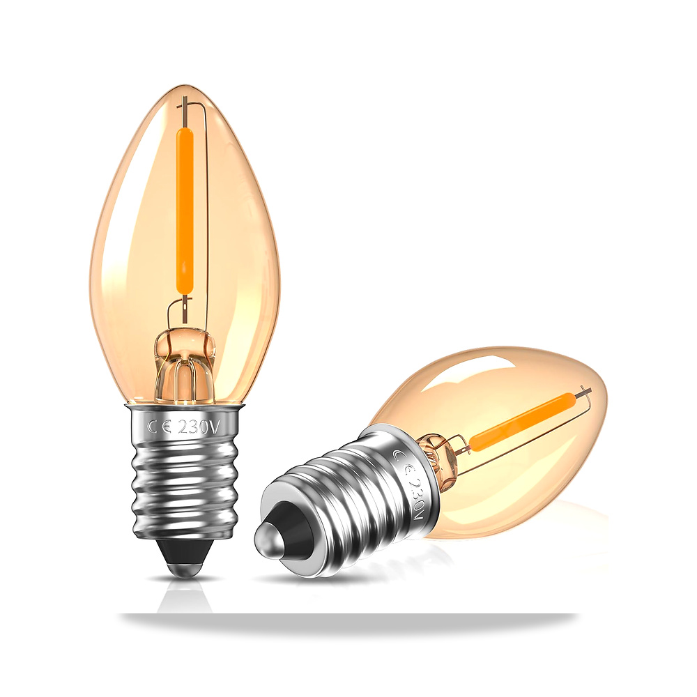 صورة منتج بونلكس مصباح ليلي LED E14 0.5 واط C7 SES شمعة صغير برغي اديسون كهرمان ملح شمعدان ابيض دافئ للغاية 2200 كلفن - كود الصنف reemco-2027-1802578 - ماركة يباع من خلال reemco - توريد وتصوير حصري لشركة ريمكو القابضة السعودية