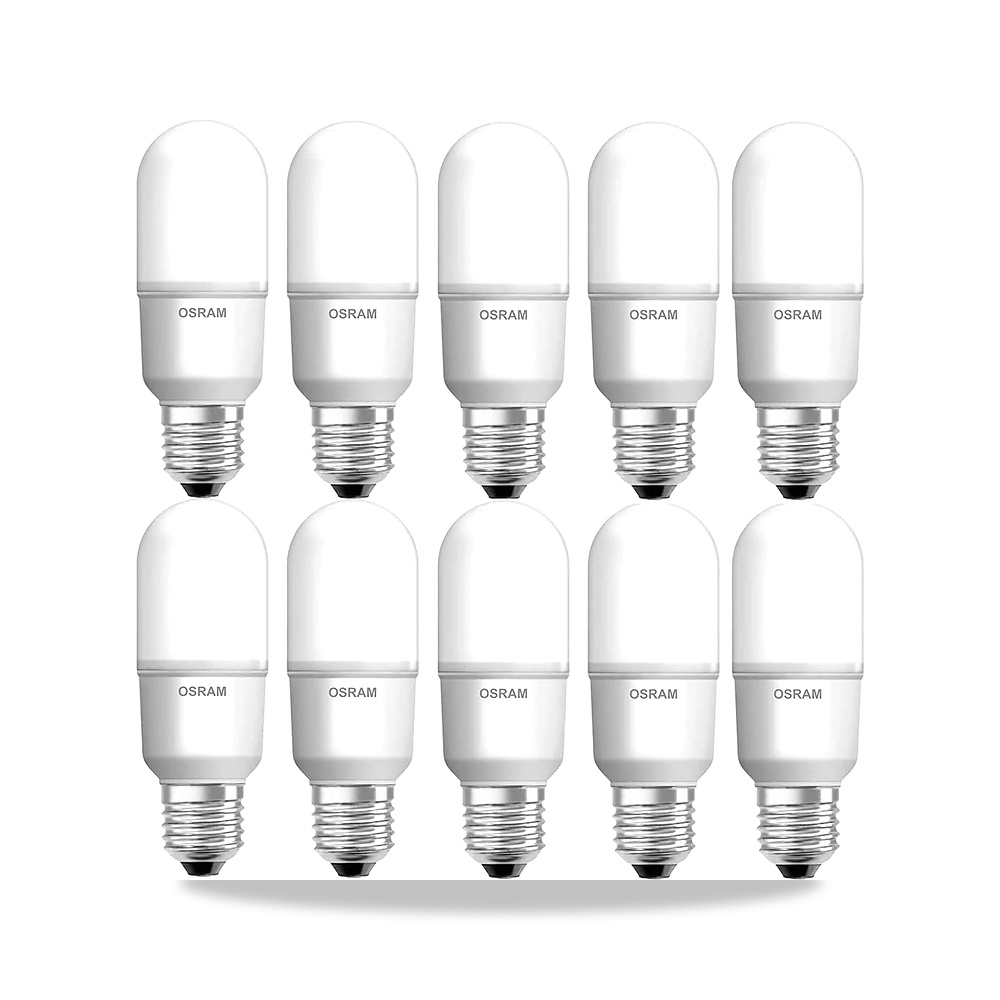 صورة منتج مجموعة مصابيح LED اقتصادية بقاعدة E27 وتصميم طويل وقدرة 10 واط ودرجة حرارة لون 6500 كلفن بإضاءة نهارية - كود الصنف reemco-2027-1802604 - ماركة يباع من خلال reemco - توريد وتصوير حصري لشركة ريمكو القابضة السعودية