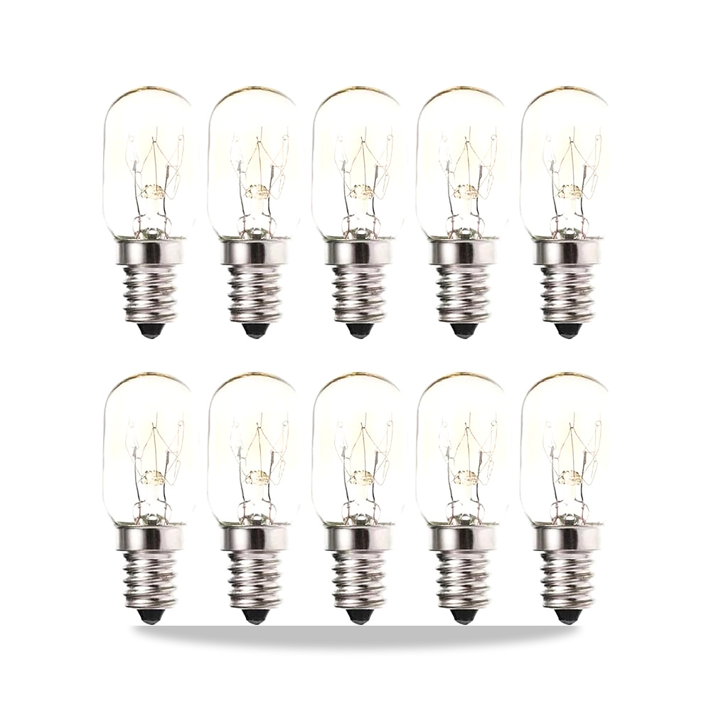 صورة منتج 10 قطع لمبة فرن T20 ملح e14 ثلاجة 15 واط تيار متردد 220 فولت/240 فولت للميكروويف الثلاجة مصباح ملح - كود الصنف reemco-2027-1802730 - ماركة يباع من خلال reemco - توريد وتصوير حصري لشركة ريمكو القابضة السعودية