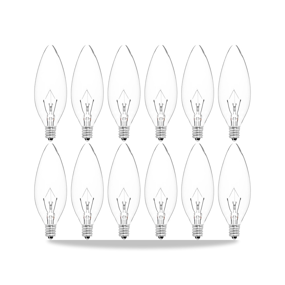 صورة منتج مصابيح اضاءة شمعدان E12 بقدرة 25 واط بلون ابيض دافئ 2500 كلفن 240 لومن قابلة للتعتيم لمروحة السقف - كود الصنف reemco-2027-1802731 - ماركة يباع من خلال reemco - توريد وتصوير حصري لشركة ريمكو القابضة السعودية