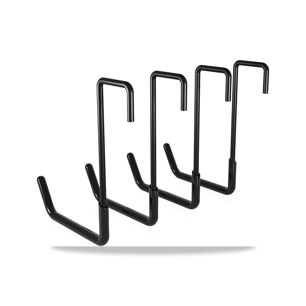 صورة منتج خطافات تخزين المراب شديدة التحمل على شكل حرف S للسلالم والدراجات، 4 قطع تعليق كبيرة متعددة الاستخدامات - كود الصنف reemco-2027-1811405 - ماركة يباع من خلال reemco - توريد وتصوير حصري لشركة ريمكو القابضة السعودية