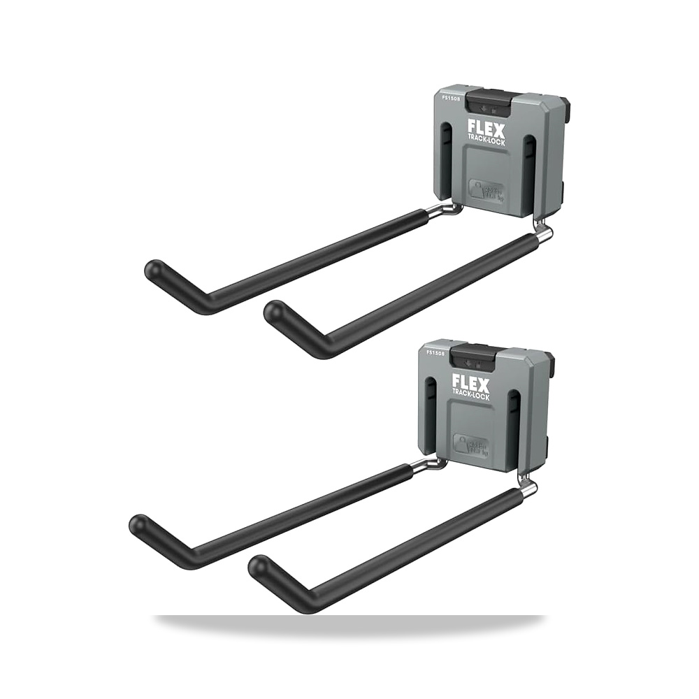 صورة منتج فليكس خطاف مزدوج مستقيم كبير قابل للطي من تراك لوك – عبوة من قطعتين – FS1508-2 – اللون رمادي – المادة Metal, Plastic - كود الصنف reemco-2027-1812265 - ماركة يباع من خلال reemco - توريد وتصوير حصري لشركة ريمكو القابضة السعودية