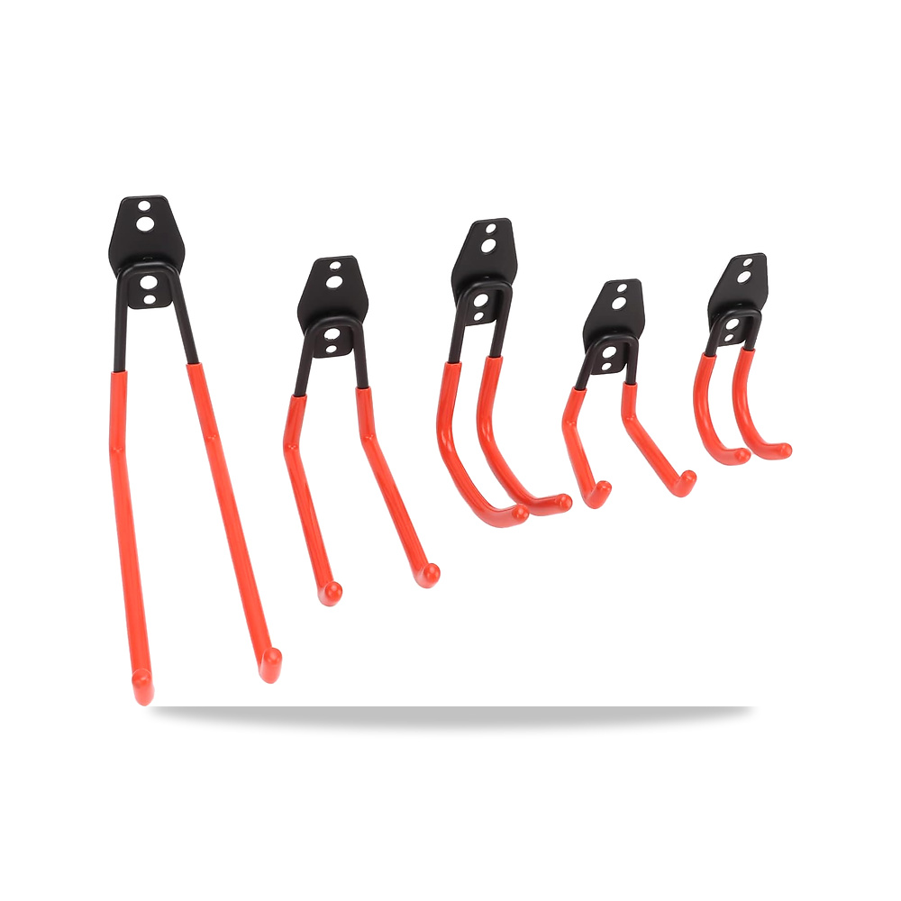 صورة منتج خطافات تخزين للمراب، علاقة تثبت على الحائط مطلية بالمطاط مضادة للانزلاق للكراسي والدراجات والادوات - كود الصنف reemco-2027-1814865 - ماركة يباع من خلال reemco - توريد وتصوير حصري لشركة ريمكو القابضة السعودية