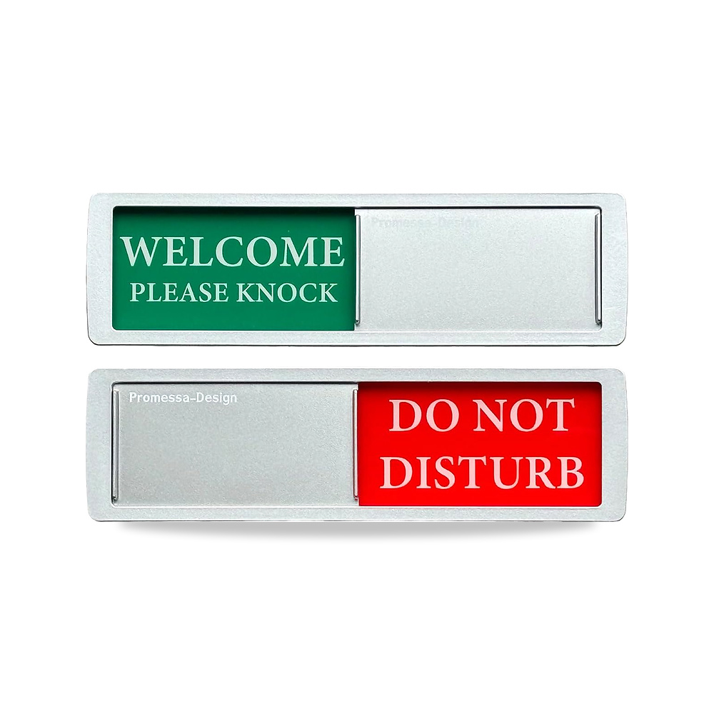 صورة منتج لافتات منزلقة بعبارة «Welcome Please Knock» من Hoge Kwaliteit – Do Not Disturb، مصنوعة من الالومنيوم - كود الصنف reemco-2027-1815777 - ماركة يباع من خلال reemco - توريد وتصوير حصري لشركة ريمكو القابضة السعودية