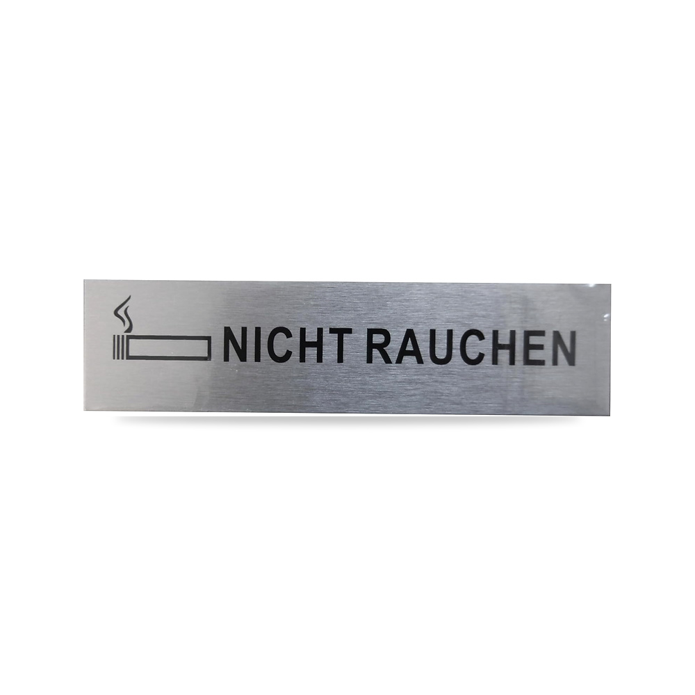 صورة منتج لافتة الومنيوم “Nicht Rauchen” [المانية Alpertec – اللون فضي – المادة الألومنيوم - كود الصنف reemco-2027-1816035 - ماركة يباع من خلال reemco - توريد وتصوير حصري لشركة ريمكو القابضة السعودية