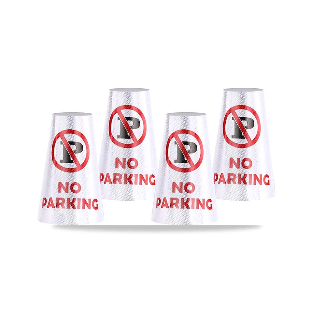 صورة منتج بيفسينول ايه 4 عبوات من ملصقات الياقات العاكسة “NO Parking” لمخاريط السلامة المرورية، لافتات مرئية عالية - كود الصنف reemco-2027-1816073 - ماركة يباع من خلال reemco - توريد وتصوير حصري لشركة ريمكو القابضة السعودية