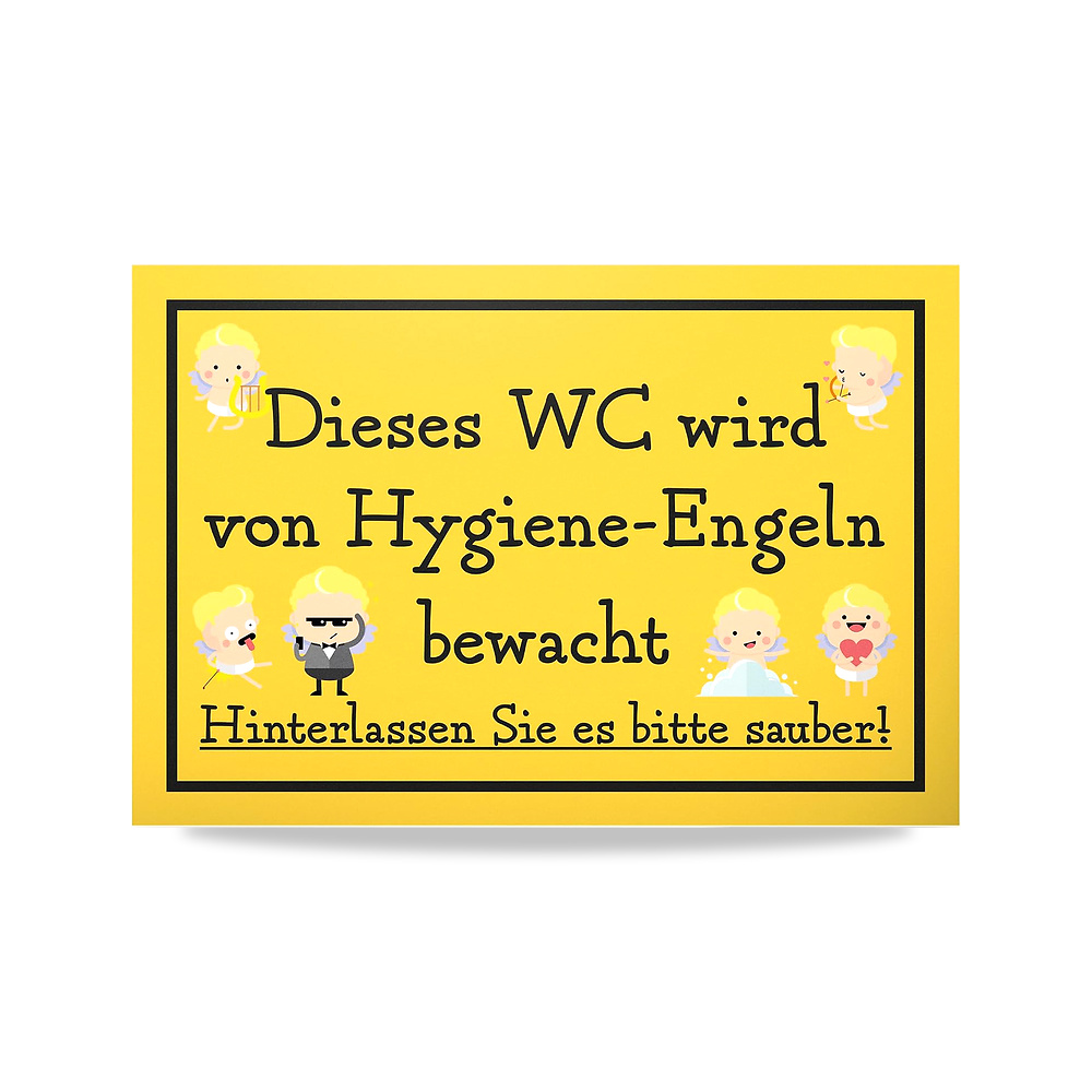 صورة منتج DankeDir! Hygiene Angel – لافتة بلاستيكية مقاس 30 × 20 سم – مرحاض للتعليق على المرحاض – باب للحائط للرجال - كود الصنف reemco-2027-1816259 - ماركة يباع من خلال reemco - توريد وتصوير حصري لشركة ريمكو القابضة السعودية
