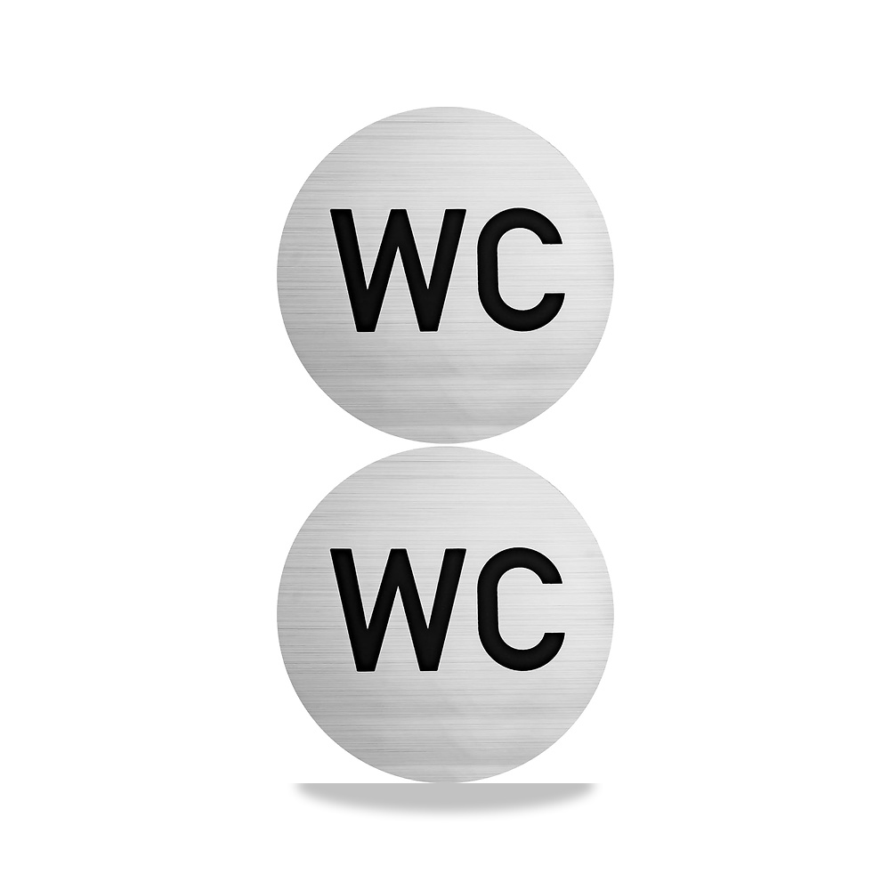 صورة منتج مجموعة ملصقات “WC Damen Herren”، قطعتان، قطر 100 ملم، تصميم 2، غشاء ذاتي اللصق، ملصق مرحاض للاستخدام الداخلي - كود الصنف reemco-2027-1816276 - ماركة يباع من خلال reemco - توريد وتصوير حصري لشركة ريمكو القابضة السعودية