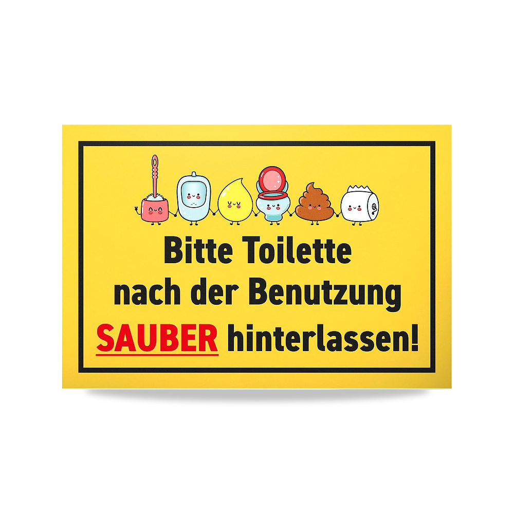 صورة منتج DankeDir! Toilette Sauber Verlassen – لافتة بلاستيكية 30 × 20 سم – مرحاض مضحكة للتعليق – ديكور مضحك ضيف - كود الصنف reemco-2027-1816286 - ماركة يباع من خلال reemco - توريد وتصوير حصري لشركة ريمكو القابضة السعودية