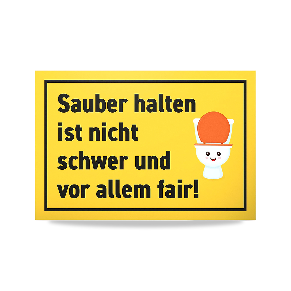 صورة منتج DankeDir! Sauber halten Nicht schwer & Fair – لافتة بلاستيكية 30 × 20 سم – مرحاض مضحكة للتعليق – ديكور - كود الصنف reemco-2027-1816289 - ماركة يباع من خلال reemco - توريد وتصوير حصري لشركة ريمكو القابضة السعودية