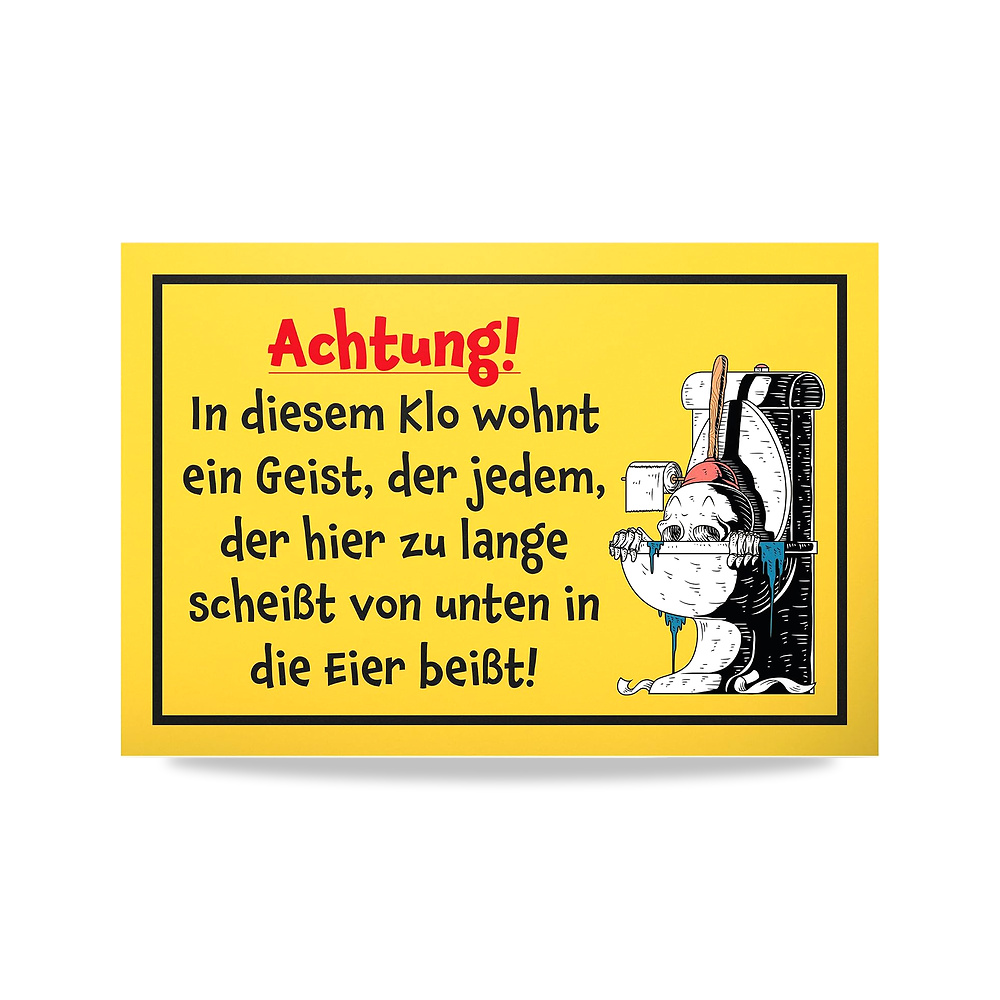 صورة منتج DankeDir! In This Klo wohnt ein Geist – 30 × 20 سم، لافتة مرحاض بلاستيكية للتعليق على المرحاض، مضحكة لتزيين - كود الصنف reemco-2027-1816293 - ماركة يباع من خلال reemco - توريد وتصوير حصري لشركة ريمكو القابضة السعودية