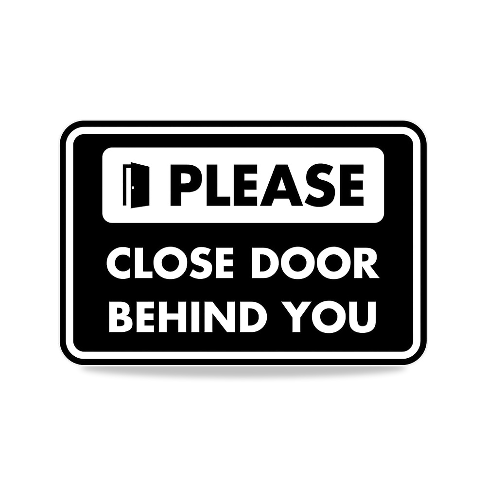 صورة منتج ساينز باي ليتا اطار كلاسيكي بعبارة «Please Close Door Behind You» (اسود) – مقاس L – المقاس Large (6″ x 8″) – المادة بلاستيك - كود الصنف reemco-2027-1816336 - ماركة يباع من خلال reemco - توريد وتصوير حصري لشركة ريمكو القابضة السعودية