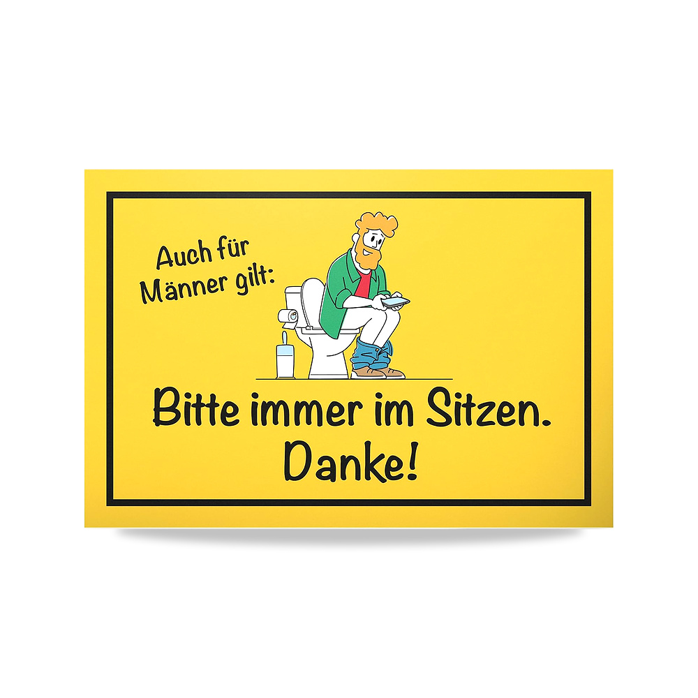 صورة منتج DankeDir! Männer Bitte im Sitzen – لافتة بلاستيكية 30 × 20 سم – باب مزخرفة للرجال للضيوف والمرحاض – مرحاض - كود الصنف reemco-2027-1816413 - ماركة يباع من خلال reemco - توريد وتصوير حصري لشركة ريمكو القابضة السعودية