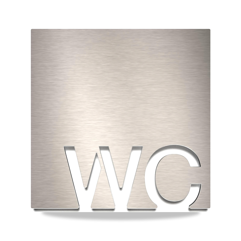 صورة منتج لافتة مرحاض من الستانلس ستيل بتصميم ذاتي اللصق وسهل التنظيف W-10-E من اينوكس ساين INOXSIGN - كود الصنف reemco-2027-1816465 - ماركة يباع من خلال reemco - توريد وتصوير حصري لشركة ريمكو القابضة السعودية