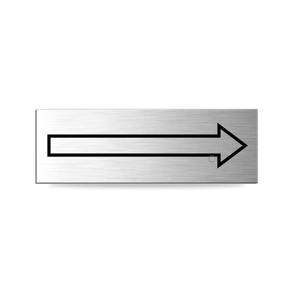 صورة منتج لافتة باب الومنيوم ذاتية اللصق رقم 26036-S 240 × 80 ملم OFFORM DESIGN – المقاس 240×80 mm – اللون Aluminium stainless steel look - كود الصنف reemco-2027-1816557 - ماركة يباع من خلال reemco - توريد وتصوير حصري لشركة ريمكو القابضة السعودية