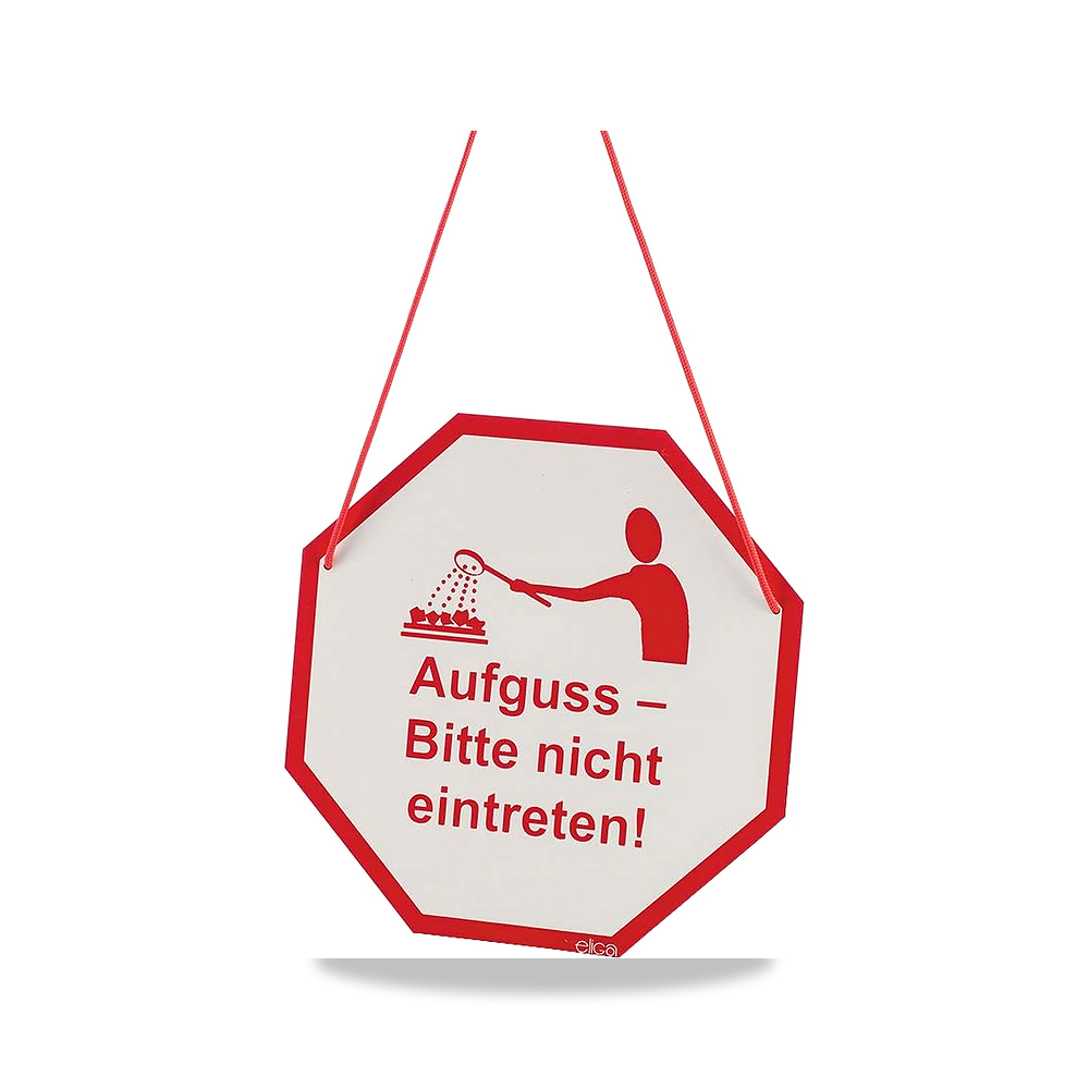 صورة منتج ايليجا لافتة باب “Aufguss – Bitte Nicht eintret” [اللغة الألمانية] – 250 x 250 مم – اللون روت-فايس - كود الصنف reemco-2027-1816616 - ماركة يباع من خلال reemco - توريد وتصوير حصري لشركة ريمكو القابضة السعودية