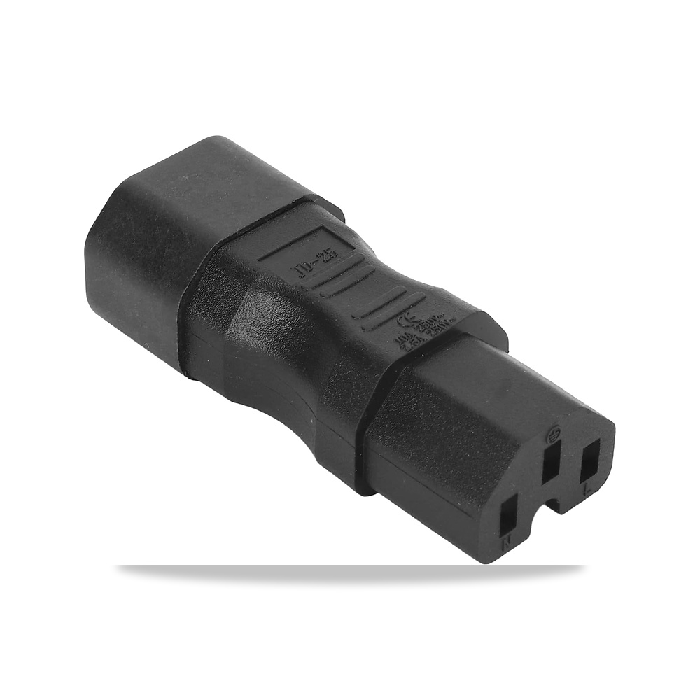 صورة منتج محول طاقة IEC320 C14 الى IEC320 C15، موصل 2.5 امبير 250 فولت مقاوم للحرارة 2500 واط غطاء من بلاستيك PVC متين - كود الصنف reemco-2027-1819960 - ماركة يباع من خلال reemco - توريد وتصوير حصري لشركة ريمكو القابضة السعودية