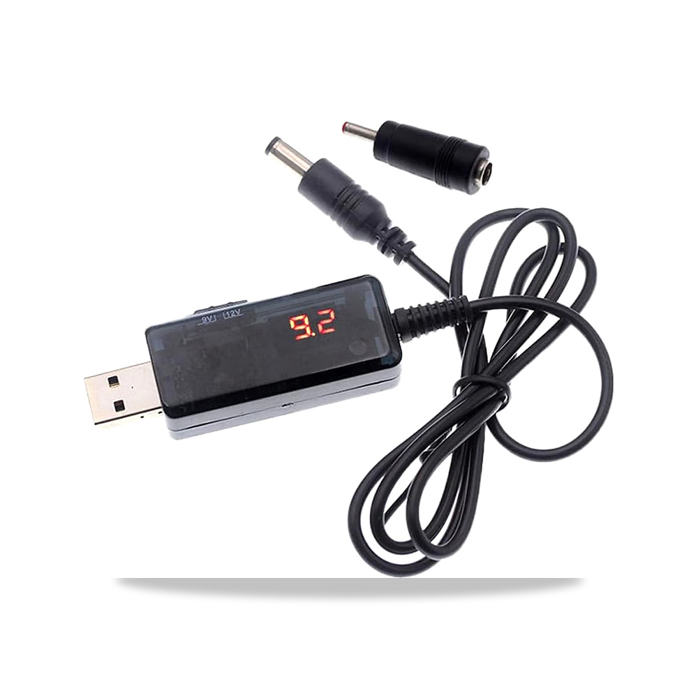 صورة منتج محول طاقة من دوراجس، كيبل USB تيار مستمر 5 فولت الى 9 فولت 12 فولت، معزز مع مقبس مباشر 5.5×2.1/2.5 ملم - كود الصنف reemco-2027-1819986 - ماركة يباع من خلال reemco - توريد وتصوير حصري لشركة ريمكو القابضة السعودية