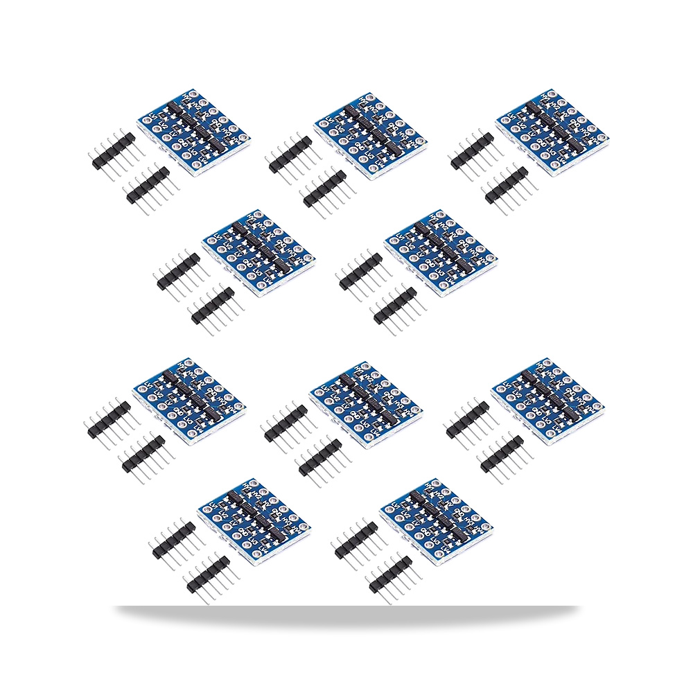صورة منتج تيليتين روبوت محول المستوى المنطقي I2C 4 قنوات ثنائي الاتجاه 3.3 فولت الى 5 فولت للوحة اردوينو الخضراء، 10 قطع - كود الصنف reemco-2027-1820117 - ماركة يباع من خلال reemco - توريد وتصوير حصري لشركة ريمكو القابضة السعودية