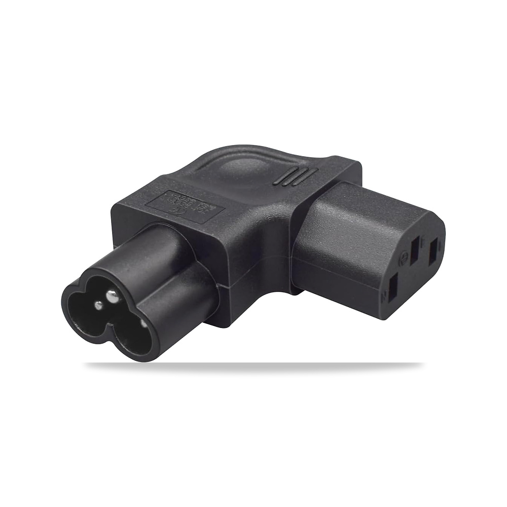 صورة منتج محول طاقة تيار متردد IEC320 C6 الى C13 من جوريندو، 3 اقطاب C6 ذكر الى C13 3 فتحات، مقبس انثى على شكل حرف L - كود الصنف reemco-2027-1820218 - ماركة يباع من خلال reemco - توريد وتصوير حصري لشركة ريمكو القابضة السعودية