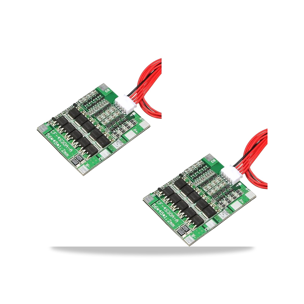 صورة منتج 2 قطعة من بطارية ليثيوم ايون 4S 30A 14.8 فولت لوحة حماية شاحن PCB BMS 18650 من تيكنولاب – حوالي 45 × 56 ملم – 60 مللي أمبير - كود الصنف reemco-2027-1820225 - ماركة يباع من خلال reemco - توريد وتصوير حصري لشركة ريمكو القابضة السعودية
