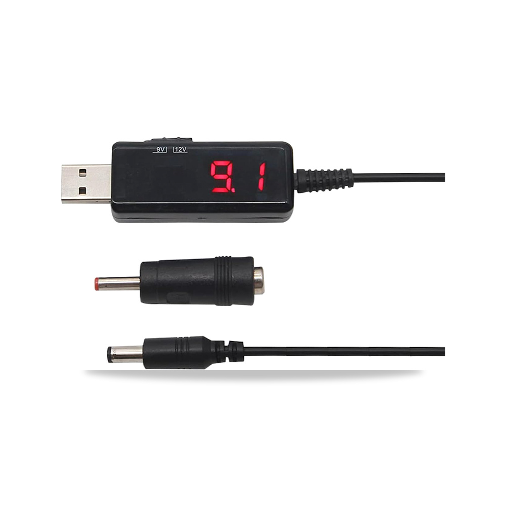 صورة منتج دي يو تي واي كيبل USB الى تيار مستمر 5.5/3.5 ملم، محول طاقة USB، باور بوست 5 فولت الى 9 فولت 12 فولت دوتي - كود الصنف reemco-2027-1820350 - ماركة يباع من خلال reemco - توريد وتصوير حصري لشركة ريمكو القابضة السعودية