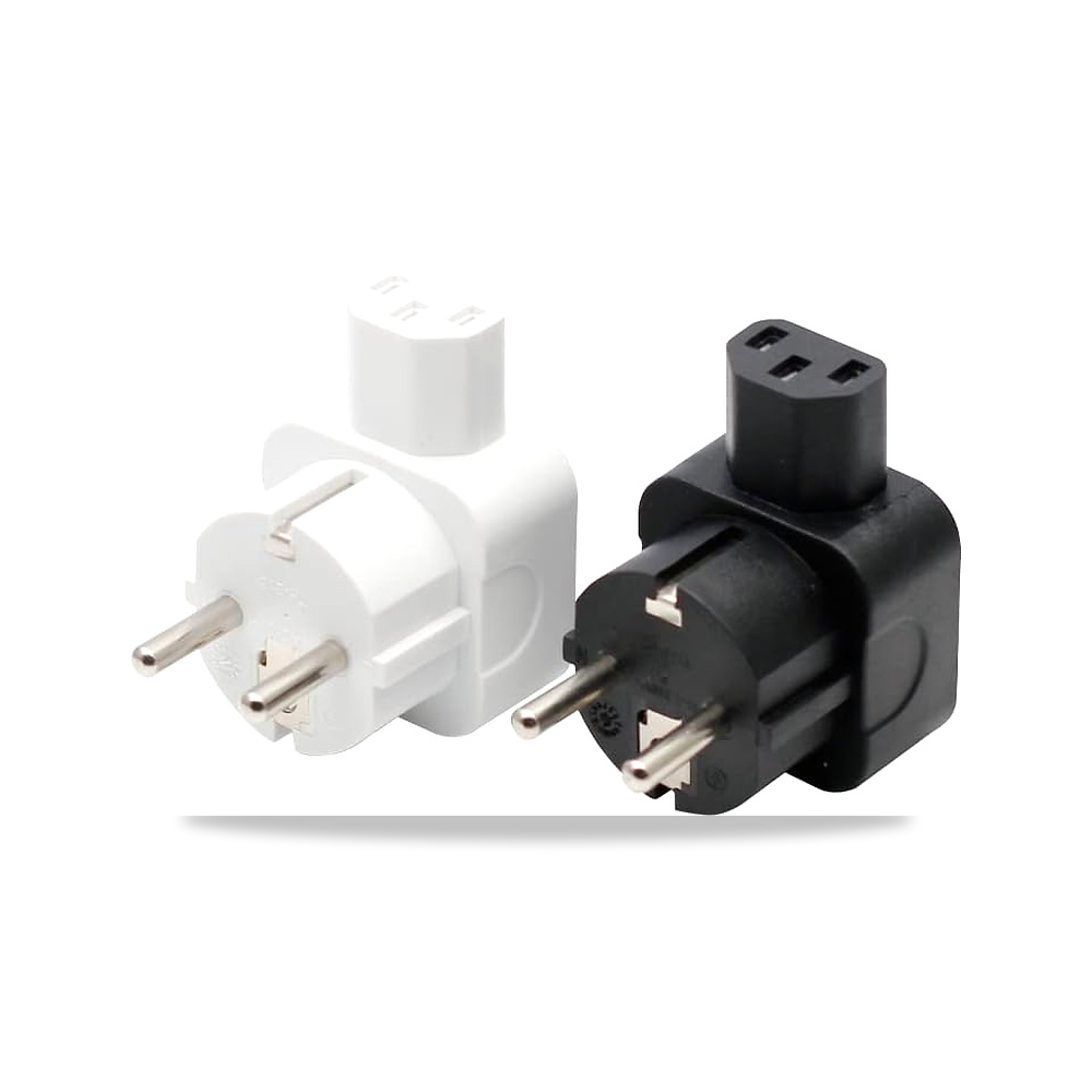 صورة منتج قابس تيار متردد انثى من شكوس الى IEC320 C13 من EU الى IEC320 C13، تحويل EU بدبوسين الى PDU/UPS موديل EU-C13 - كود الصنف reemco-2027-1821119 - ماركة يباع من خلال reemco - توريد وتصوير حصري لشركة ريمكو القابضة السعودية