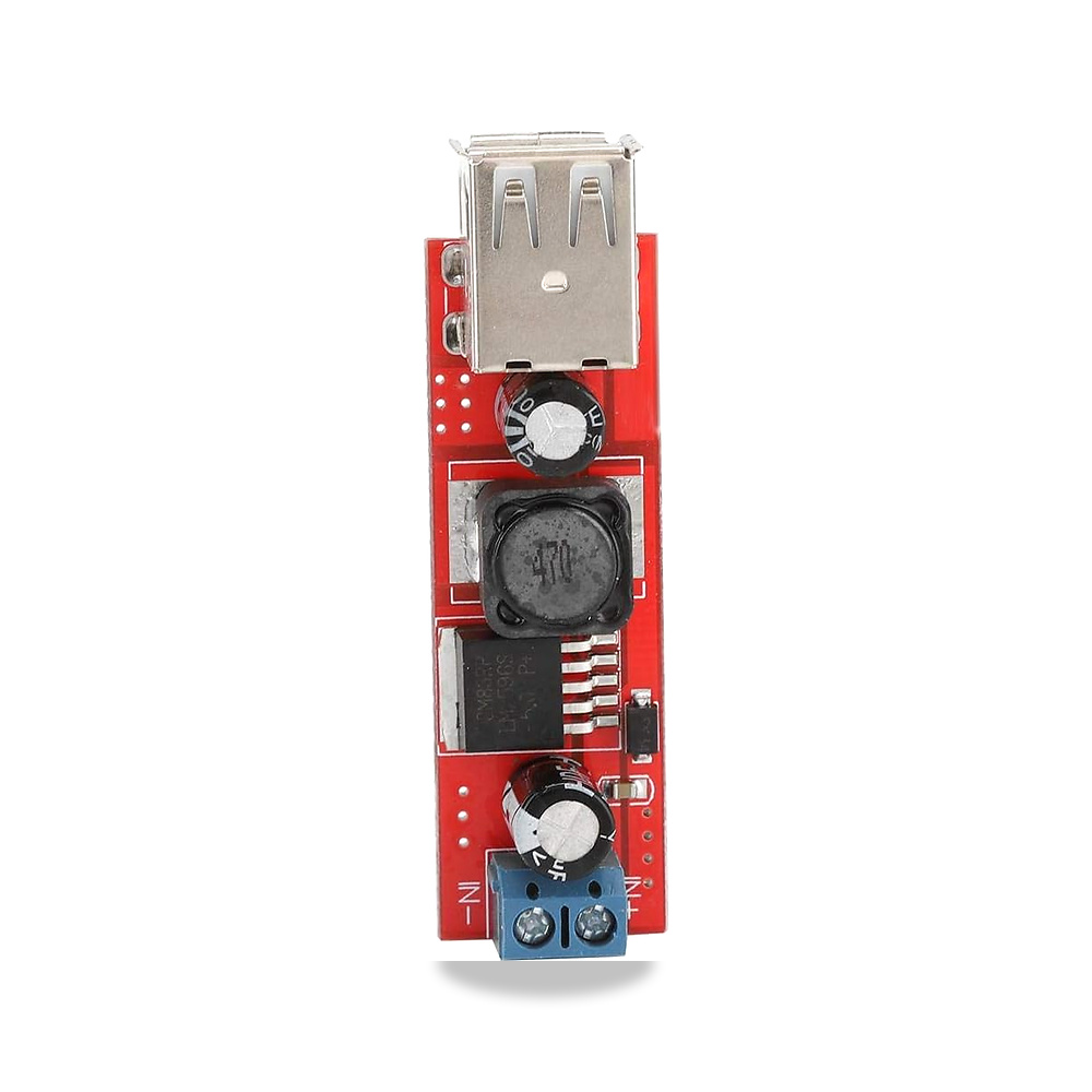 صورة منتج وحدة منظم الجهد الكهربائي من باك، مخرج USB مزدوج 9/12/24/36 فولت الى 5 فولت تيار مستمر/تيار مستمر لشحن - كود الصنف reemco-2027-1821127 - ماركة يباع من خلال reemco - توريد وتصوير حصري لشركة ريمكو القابضة السعودية