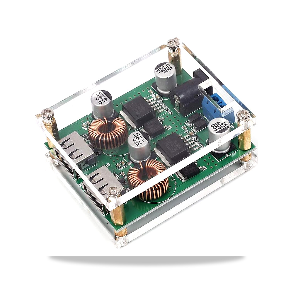 صورة منتج محول طاقة 5 فولت لخفض التيار الكهربائي مع وحدة اخراج USB لروبوت المنزل الذكي (اللون: 2 USB ) بايستسيلر - كود الصنف reemco-2027-1821187 - ماركة يباع من خلال reemco - توريد وتصوير حصري لشركة ريمكو القابضة السعودية