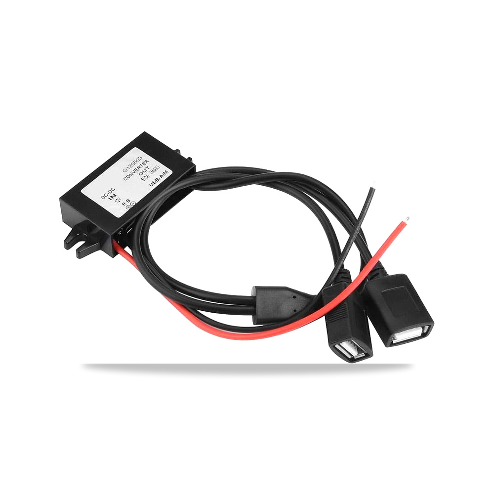 صورة منتج محول تخفيض، تيار مستمر 12 فولت الى 5 فولت 3 امبير USB مزدوج وحدة امداد الطاقة موديل GYVRM-G120503 - كود الصنف reemco-2027-1821298 - ماركة يباع من خلال reemco - توريد وتصوير حصري لشركة ريمكو القابضة السعودية