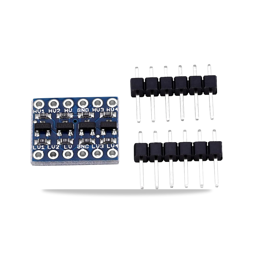 صورة منتج مع رؤوس دبوس IIC I2C CJMCU محول مستوى منطقي I2C 4 قنوات 5 فولت 3.3 فولت 2 × 1.7 سم دارة ذاتية الصنع لمشاريع - كود الصنف reemco-2027-1821595 - ماركة يباع من خلال reemco - توريد وتصوير حصري لشركة ريمكو القابضة السعودية