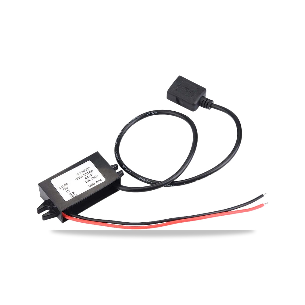 صورة منتج محول خطوات يو اس بي لخفض الطاقة يو اس بي 12 فولت الى 5 فولت لشاشة LED موديل GYVRM-G120503 - كود الصنف reemco-2027-1822100 - ماركة يباع من خلال reemco - توريد وتصوير حصري لشركة ريمكو القابضة السعودية