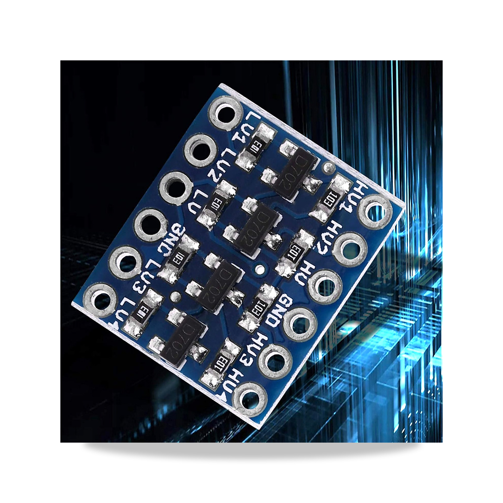 صورة منتج محول مستوى I2C 5 فولت 3.3 فولت 4 قنوات المستوى المنطقي IIC I2C 2 × 1.7 سم لمشاريع البناء الإلكترونية DIY - كود الصنف reemco-2027-1822130 - ماركة يباع من خلال reemco - توريد وتصوير حصري لشركة ريمكو القابضة السعودية