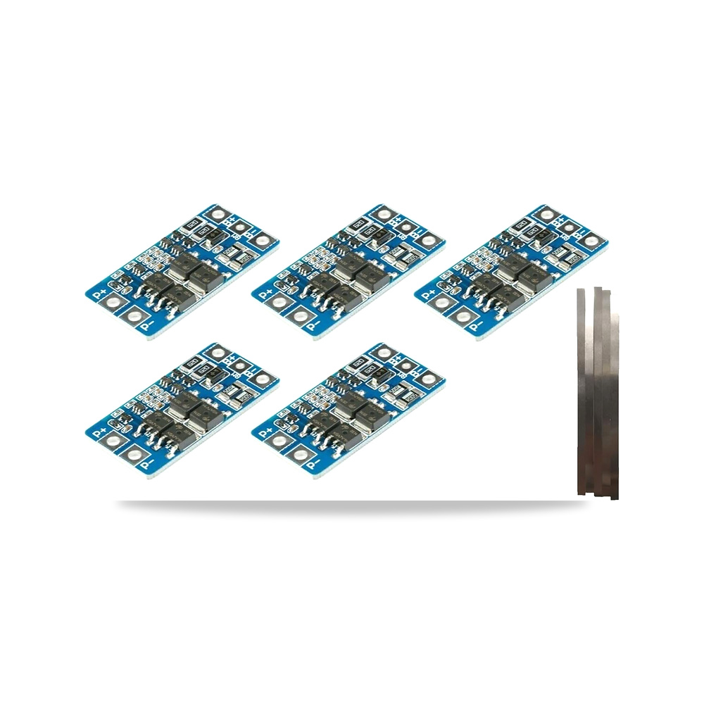 صورة منتج تيكواوت 5 قطع 2S 10A 8.4V 7.4V ليثيوم ايون 18650 BMS PCM لوحة حماية البطارية + 5 قطع شريط نيكل - كود الصنف reemco-2027-1822136 - ماركة يباع من خلال reemco - توريد وتصوير حصري لشركة ريمكو القابضة السعودية