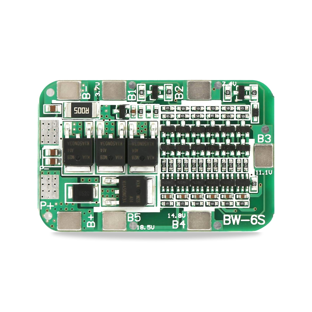 صورة منتج لوحة حماية بطارية ليثيوم ايون 6S 22 فولت/24 فولت BMS PCB 15 امبير لخلايا سلسلة 6 3.7 فولت 18650 - كود الصنف reemco-2027-1822436 - ماركة يباع من خلال reemco - توريد وتصوير حصري لشركة ريمكو القابضة السعودية