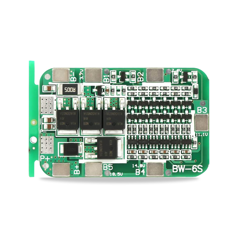 صورة منتج لوحة حماية بطارية بي ام اس 6S 15A 22 فولت 24 فولت PCB BMS ليثيوم ايون 18650 PCB - كود الصنف reemco-2027-1822583 - ماركة يباع من خلال reemco - توريد وتصوير حصري لشركة ريمكو القابضة السعودية