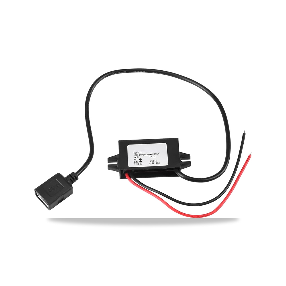 صورة منتج محول امداد طاقة 12 فولت/24 فولت الى USB 5 فولت 3 امبير، منظم لاسفل، تيار مستمر، تخفيض الجهد، مراقبة تحويل - كود الصنف reemco-2027-1822944 - ماركة يباع من خلال reemco - توريد وتصوير حصري لشركة ريمكو القابضة السعودية