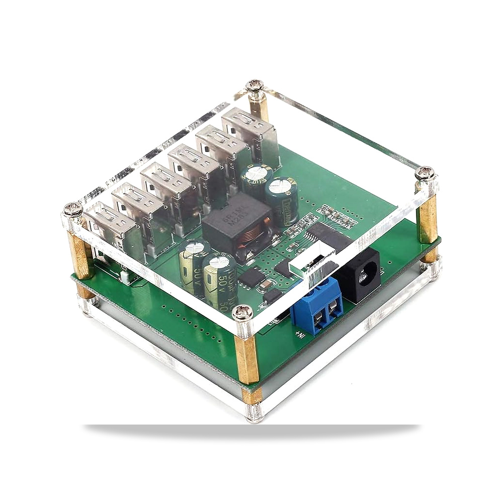 صورة منتج محول إمدادات الطاقة من CUNCOO بقدرة 5 فولت ومحول إخراج USB لروبوت المنزل الذكي (اللون: 6 USB) - كود الصنف reemco-2027-1823097 - ماركة يباع من خلال reemco - توريد وتصوير حصري لشركة ريمكو القابضة السعودية