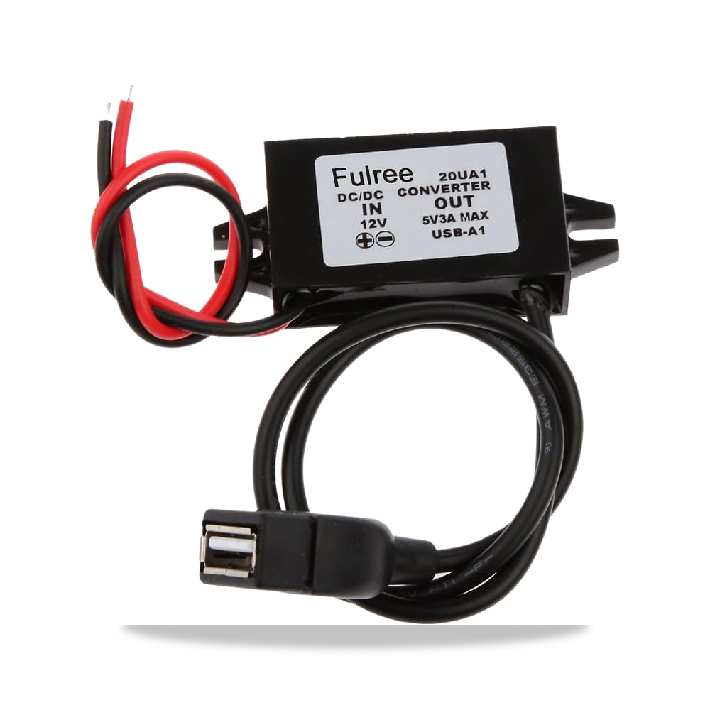 صورة منتج محول تيار مستمر-تيار مستمر وحدة خفض 12 فولت الى 5 فولت 3 امبير 15 واط طاقة مخرج USB – DC 12 فولت. – تيار مستمر 5 فولت. - كود الصنف reemco-2027-1823238 - ماركة يباع من خلال reemco - توريد وتصوير حصري لشركة ريمكو القابضة السعودية