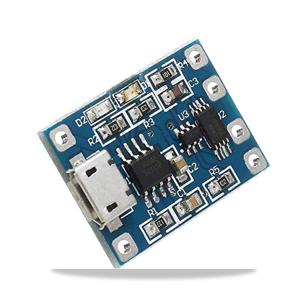 صورة منتج وحدة حماية من الشحن والتفريغ بمنفذ Micro USB TP4056 من كيو اس دي سي في اي اس، من التيار الزائد والجهد - كود الصنف reemco-2027-1823384 - ماركة يباع من خلال reemco - توريد وتصوير حصري لشركة ريمكو القابضة السعودية