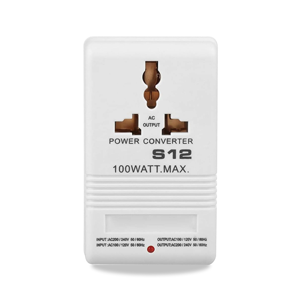 صورة منتج جديد 100 واط 110 فولت / 120 فولت إلى 220 فولت / 240 فولت أب محول الجهد cn Plug SW-S12، الطاقة - كود الصنف reemco-2027-1823608 - ماركة يباع من خلال reemco - توريد وتصوير حصري لشركة ريمكو القابضة السعودية