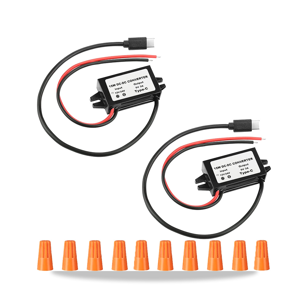 صورة منتج محول تيار مستمر 8-35 فولت الى 5 فولت USB C وحدة باك 12 فولت/24 فولت الى 5 فولت 3 امبير 15 واط مخرج USB شاحن - كود الصنف reemco-2027-1823626 - ماركة يباع من خلال reemco - توريد وتصوير حصري لشركة ريمكو القابضة السعودية