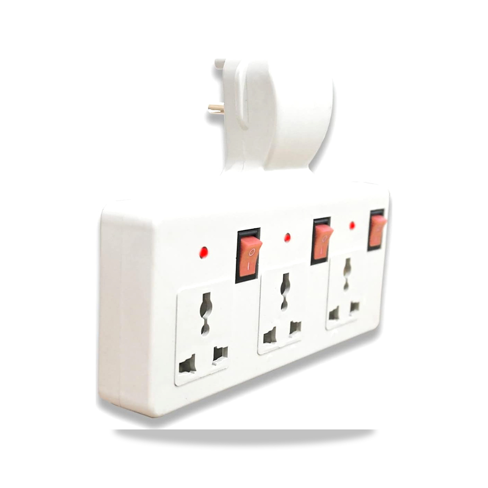 صورة منتج ديجيواي – محول عالمي متعدد المقابس 3+3 مع مؤشر LED ومفاتيح فردية (بدون كابل) Digiway – اللون ابيض – 240 فولت - كود الصنف reemco-2027-1823634 - ماركة يباع من خلال reemco - توريد وتصوير حصري لشركة ريمكو القابضة السعودية