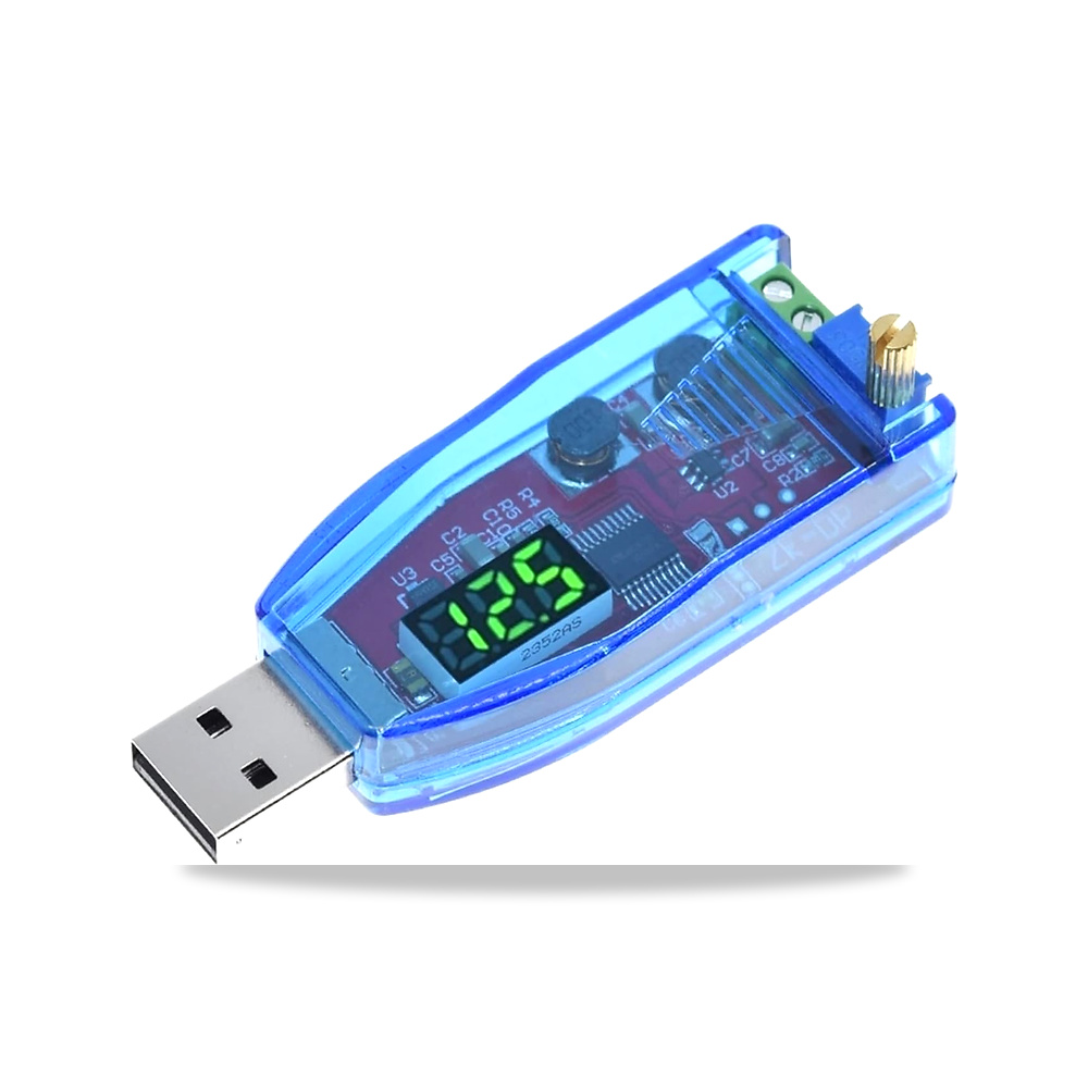 صورة منتج اس اتش اف اي ام اتش اس مقياس جهد USB LED تيار مستمر 5 فولت الى 1-24 فولت، جهد قابل للتعديل USB لاعلى/لاسفل - كود الصنف reemco-2027-1823648 - ماركة يباع من خلال reemco - توريد وتصوير حصري لشركة ريمكو القابضة السعودية