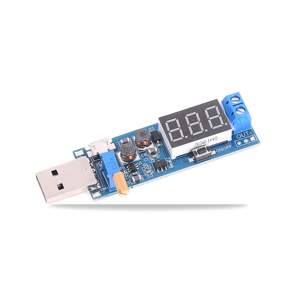 صورة منتج محول مدخل USB تيار مستمر 3.5-12 فولت الى 1.2-24 فولت بوست باك وحدة منظم الجهد الكهربائي امدادات الطاقة – موديل 7052 - كود الصنف reemco-2027-1823664 - ماركة يباع من خلال reemco - توريد وتصوير حصري لشركة ريمكو القابضة السعودية