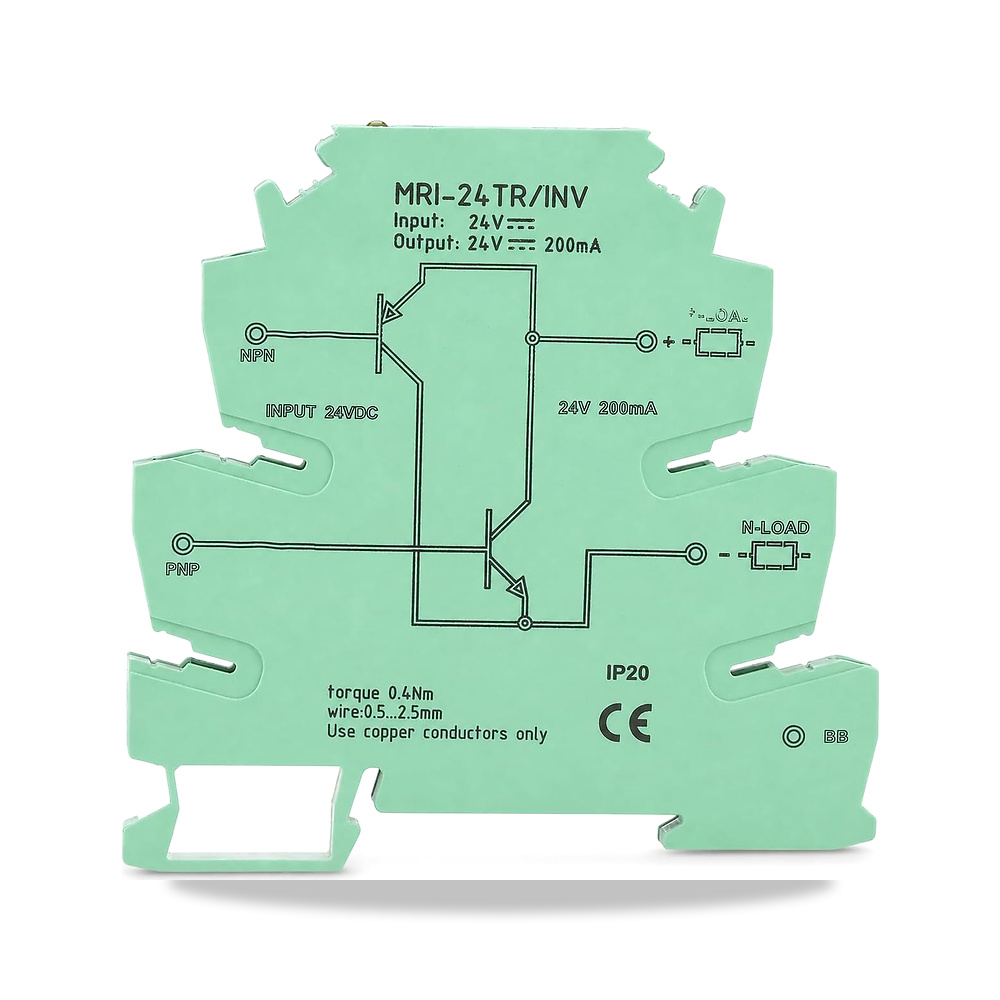 صورة منتج محول اشارة MRI-24TR/INV NPN PNP مستشعر PLC وحدة تحويل مستوى IO القطبية – 20-30 فولت تيار مستمر. – 200 مللي أمبير. - كود الصنف reemco-2027-1823735 - ماركة يباع من خلال reemco - توريد وتصوير حصري لشركة ريمكو القابضة السعودية