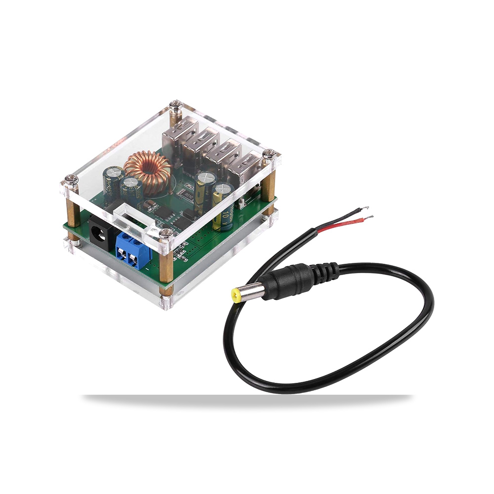 صورة منتج محول باك 4 USB DCZJCQADC 5A 7ZJCQA60V الى 5 فولت خفض باك مع حافظة – 5 أمبير - كود الصنف reemco-2027-1824083 - ماركة يباع من خلال reemco - توريد وتصوير حصري لشركة ريمكو القابضة السعودية