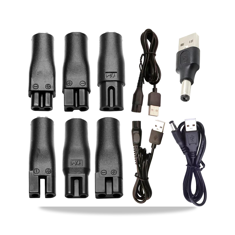 صورة منتج سلك طاقة 5 فولت شاحن بديل محول USB مناسب لمجموعة متنوعة من مصففي الشعر الكهربائيين وماكينات الحلاقة وأدوات - كود الصنف reemco-2027-1824170 - ماركة يباع من خلال reemco - توريد وتصوير حصري لشركة ريمكو القابضة السعودية